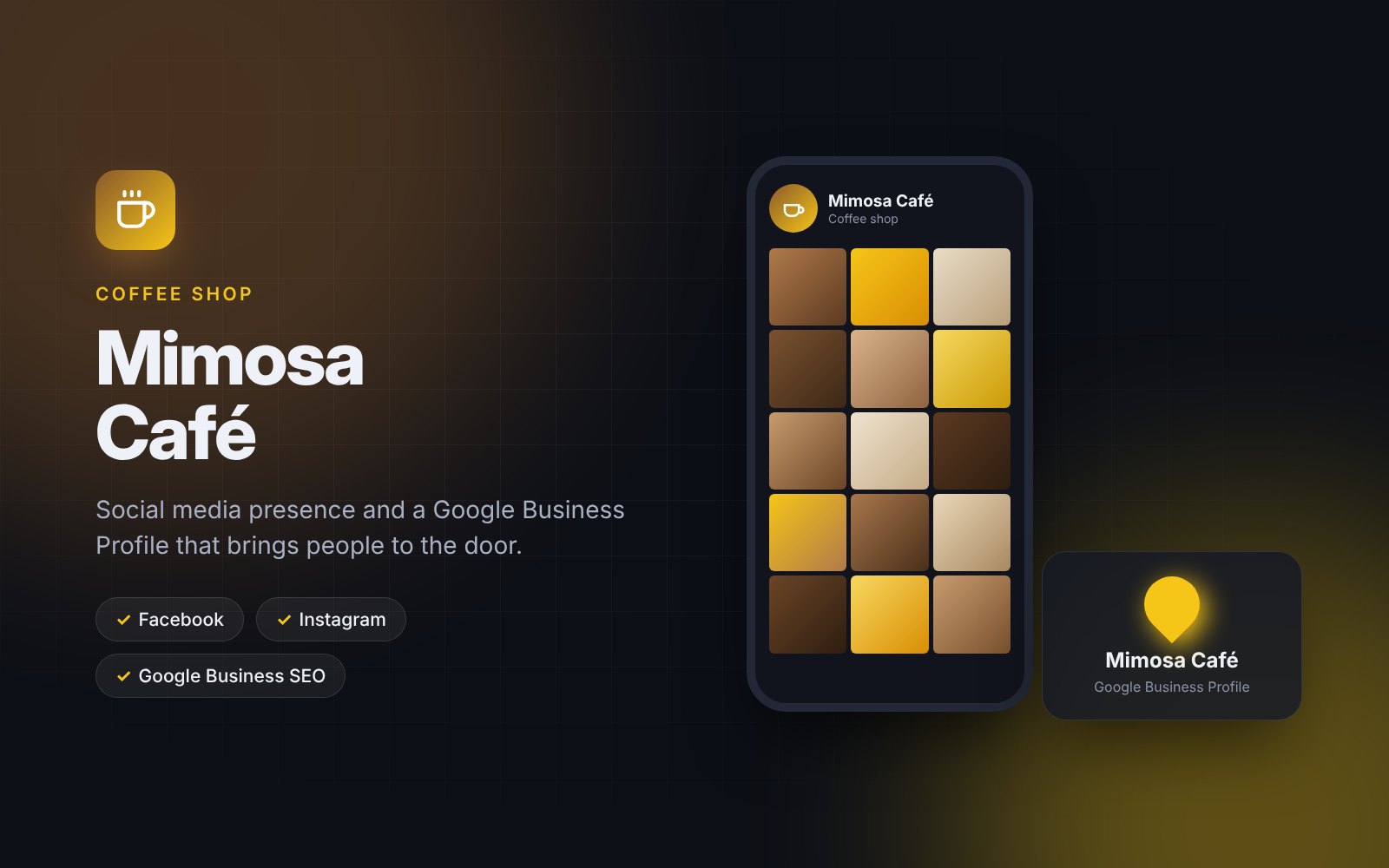 Mimosa Café social media and Google Business Profile project